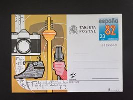 Fussball WM 82 Postkarte Spanien   (R197)