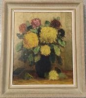 Altes grosses Blumen-Gemälde – A. Müller – 74x64 cm