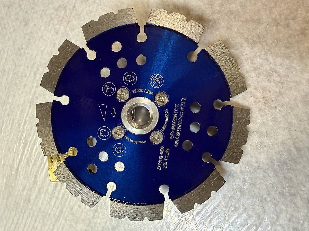 Diamant-Trennscheibe 125 mm Rouge Diable für GRANIT Beton Dachpfannen Tonziegel | Strobel Diamant