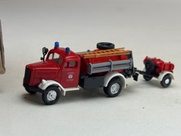 EB- Roco Opel Blitz Feuerwehr mit Anhänger