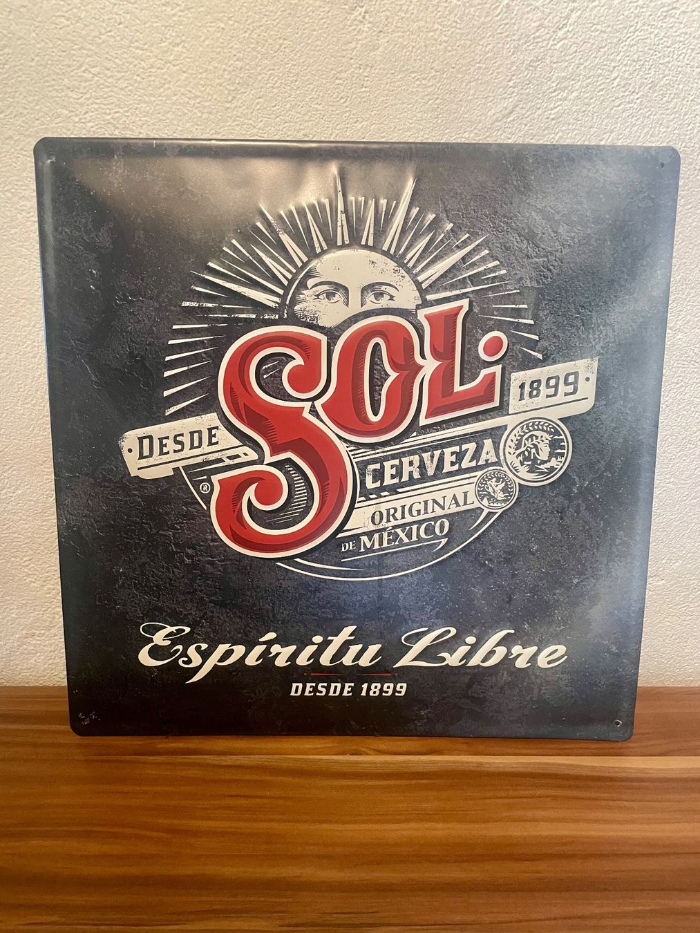 Schilder: Sol Cerveza Blechschild "Espíritu Libre" – Gebraucht aus Laax GR von Snowman44