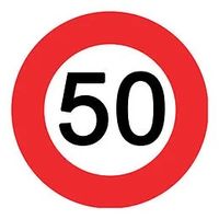 Geburtstag 50 - Verkehrstafel