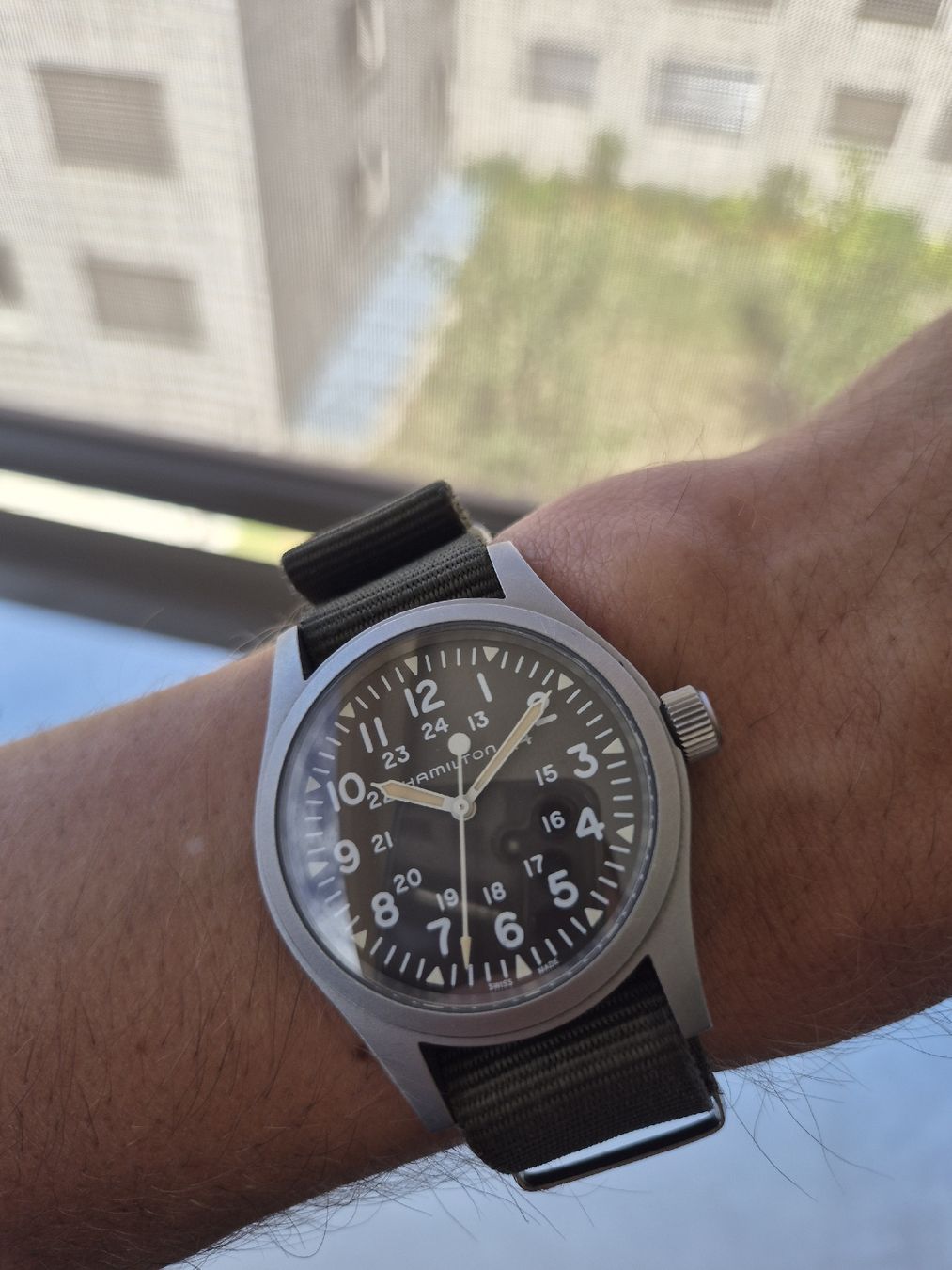 Hamilton Orologi: Hamilton Khaki Field Mechanical 38mm – Usato da Chêne-Bougeries venduto da LeTudor