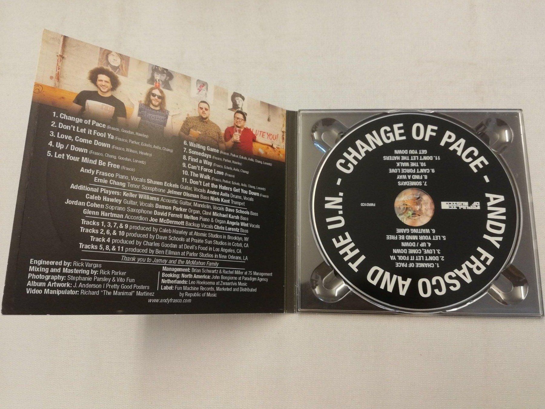 CD: ANDY FRASCO & THE U.N. - CHANGE OF PACE – Usato da Bern venduto da Vinylsound.ch 2