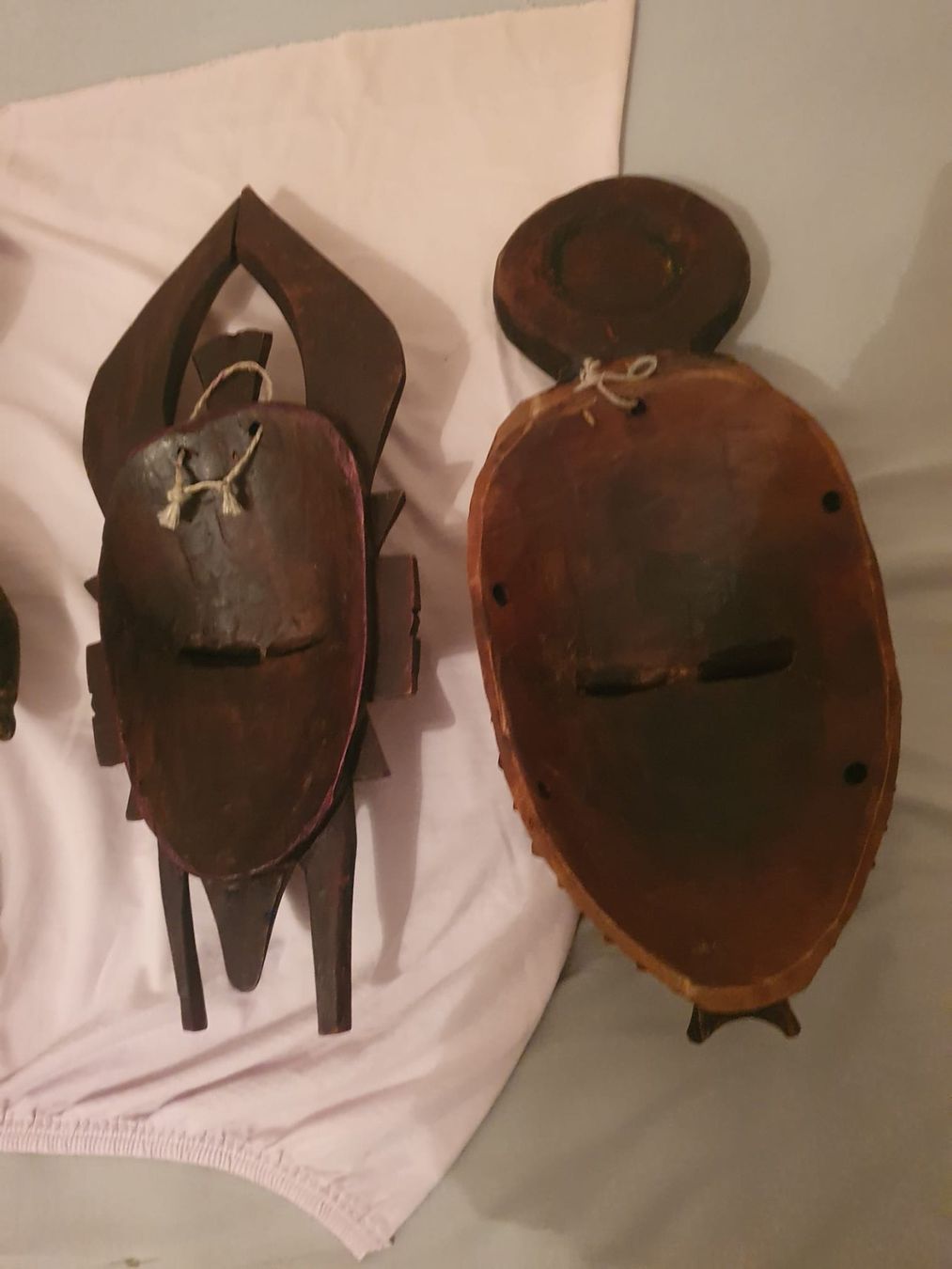Arte internazionale: 2 Masken + 2 Figuren aus Afrika – Usato da Basel venduto da FirstClass4000 8