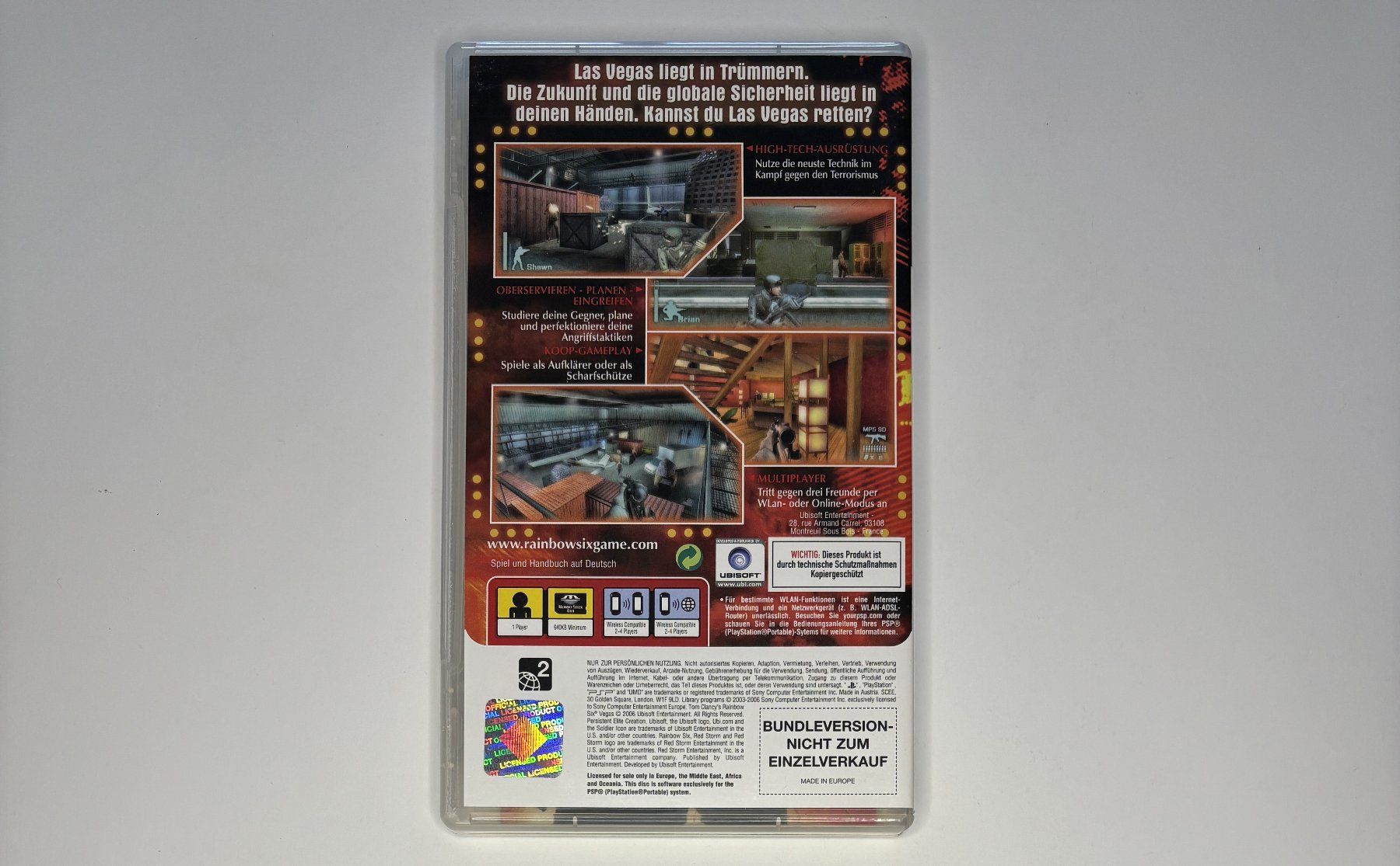 Giochi: PSP - Tom Clancy's Rainbow Six: Vegas – Usato da Allschwil venduto da Bullach 2