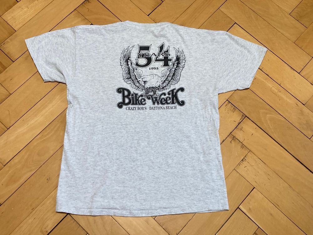 Harley-Davidson T-shirt: Vintage 90s T-Shirt Indian Harley Davidson Double Print Sz L – Usato da Lausanne venduto da le_souk 1