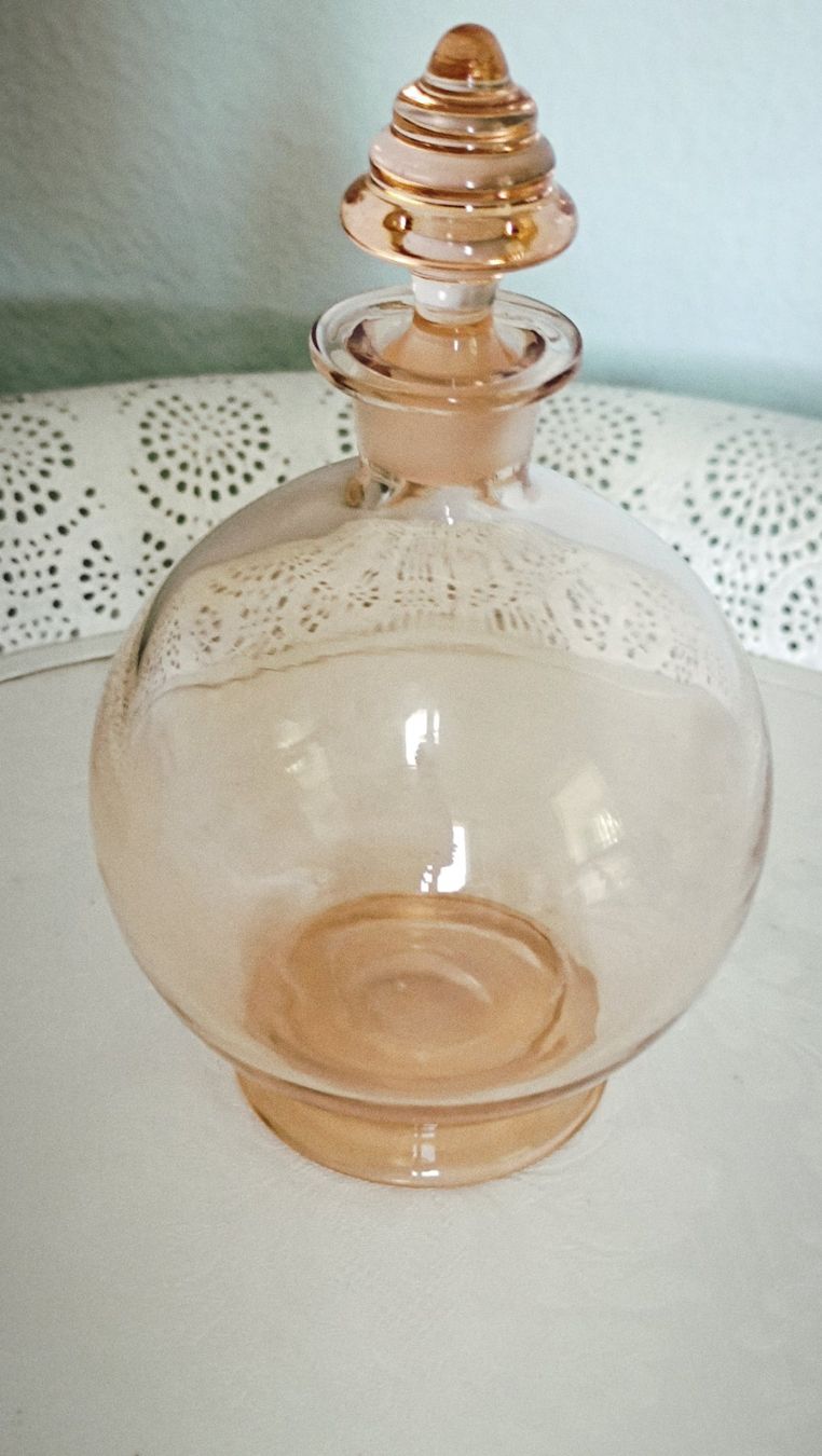 Bottiglie: Vintage Glas Flasche rosa – Usato da Zürich venduto da Jul69 1