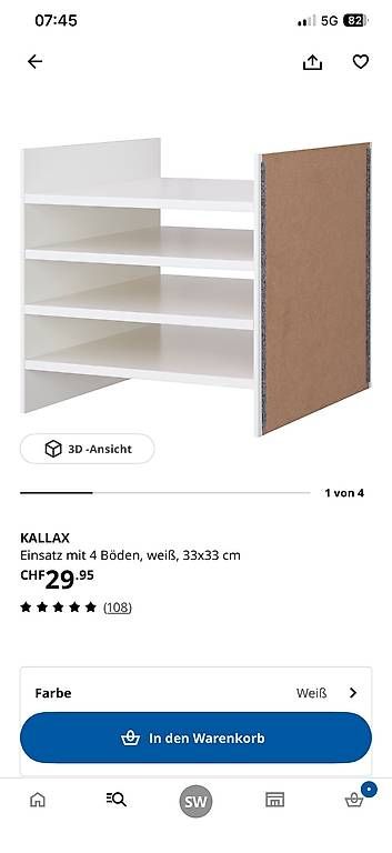 Regale: Kallax Zubehör – Gebraucht aus Oberwil BL von _vanillia_