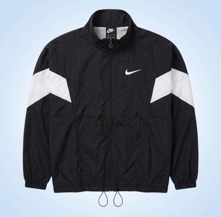 Nike Veste coupe-vent noire et blanche Taille M