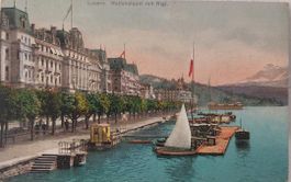 LUZERN - Nationalquai mit Rigi