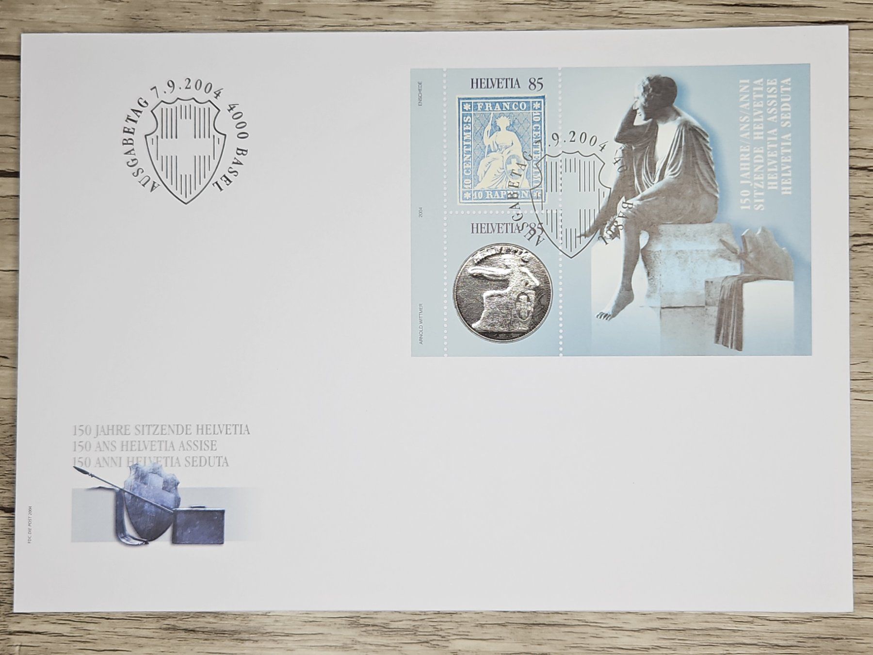 Tutti i francobolli: CL04 Enveloppe + Timbre Suisse 2004 – Usato da Cousset venduto da Patrick_Collections