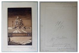 Hans Eggimann (1872-1929) Maler - Original-Radierung sign.