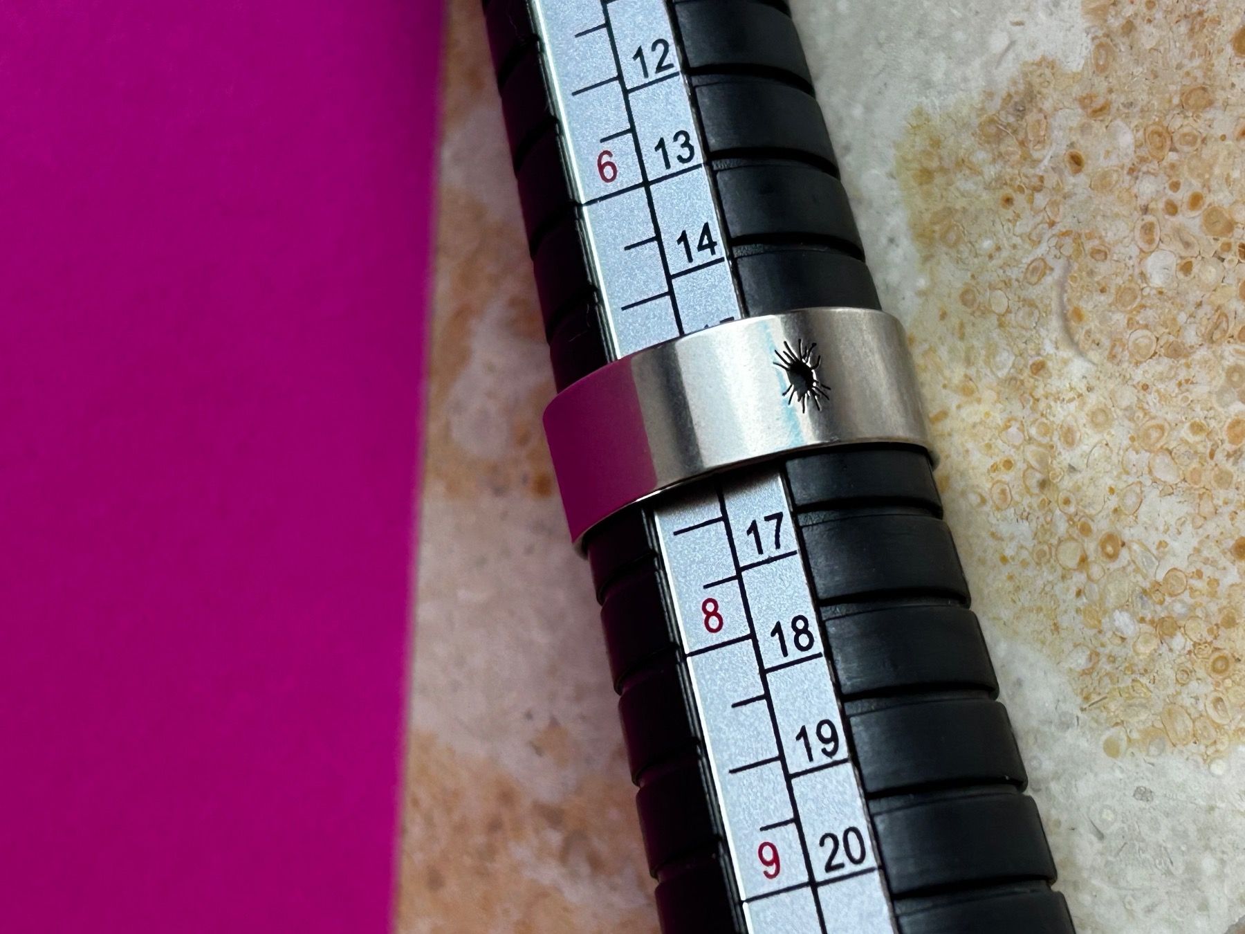 Ringe: Edelstahlring Sonne  (55) – Gebraucht aus Basel von bellespirit 8