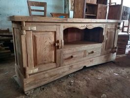 Sideboard Teakholz Kommode Anrichte Küchenschrank Konsole