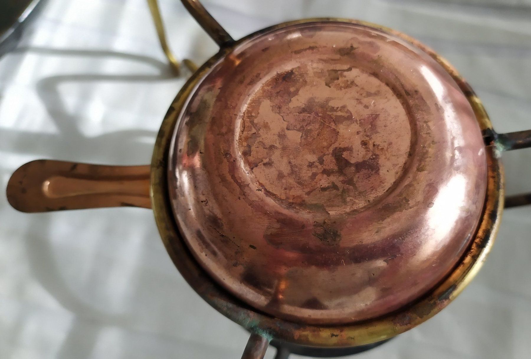 Küchengeräte: Altes Rechaud mit Messing/Kupfer , nostalgisch – Gebraucht aus Chezard St-Martin von Loucail 5