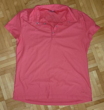 51. Polo Sherpa rose corail, taille XL