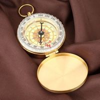 Marschkompass Compass Kompass in Gold