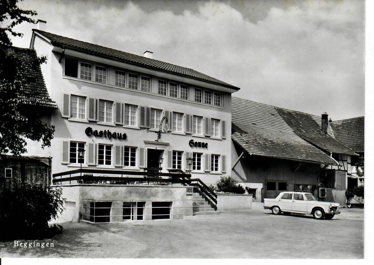 Ansichtskarten: Gasthaus Sonne Beggingen – Gebraucht aus Hochdorf von Ziegel-16