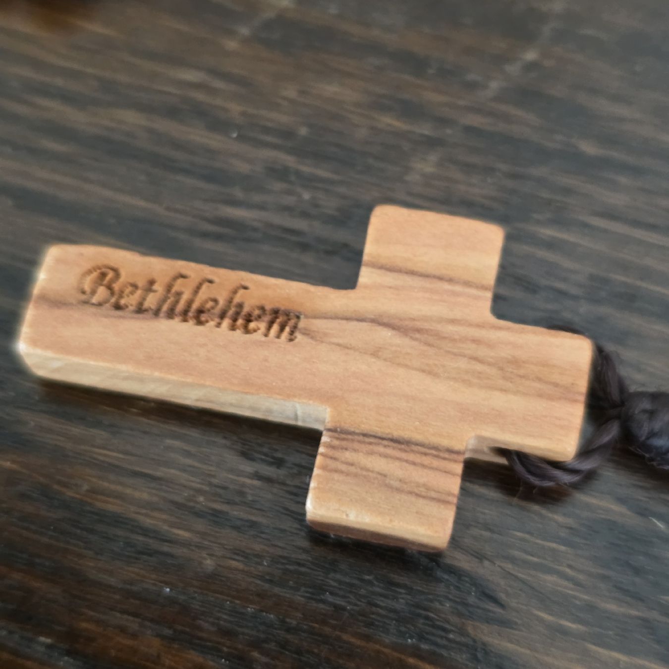 Sonstiger Schmuck: Rosenkranz Holz Bethlehem Kreuz  – Neu (gemäss Beschreibung) aus Rheinsulz von Gilea 2