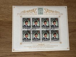 Liechtenstein - 1987 Kleinbogen ZNr 861 mit ET Stempel