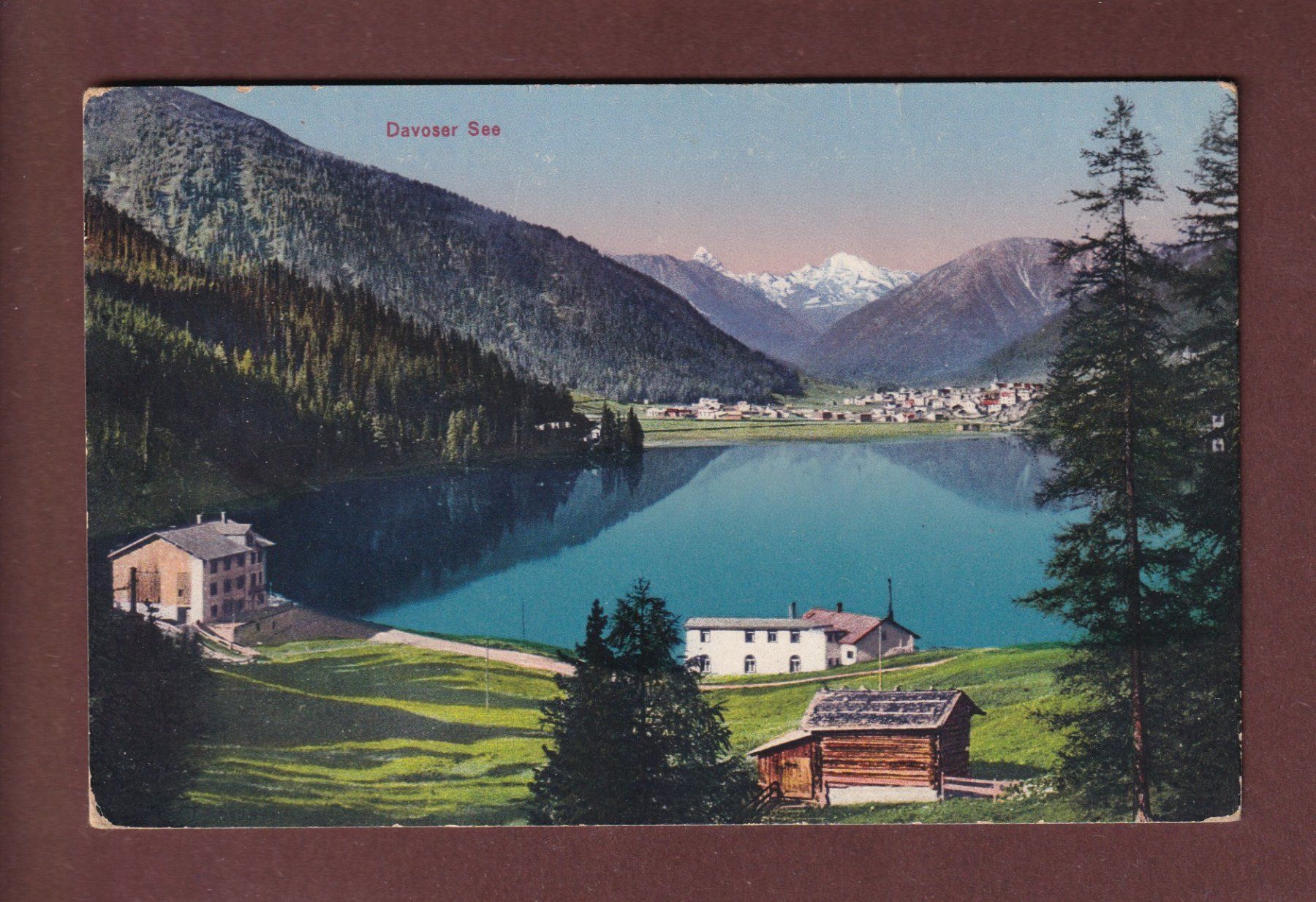 Cartoline postali: DAVOS - Davoser See – Usato da Pully venduto da nicecards-shop
