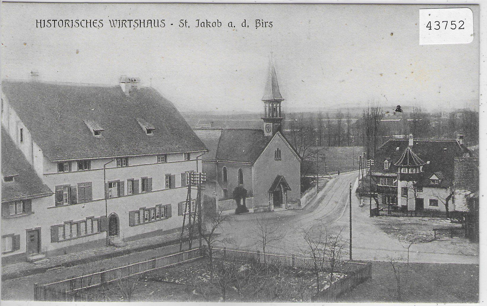 Cartoline postali: Historisches Wirtshaus - St. Jakob a. d. Birs - Basel – Usato da Ettingen venduto da Kartenplanet