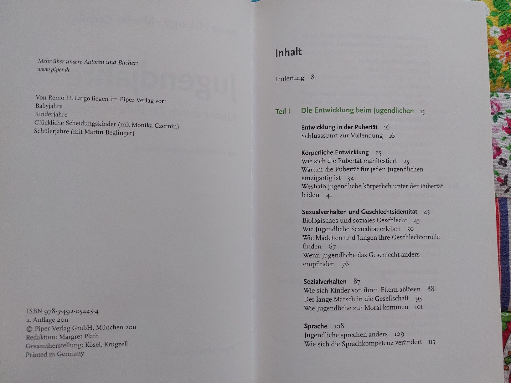 Bücher: Largo, Czernin: Kinder durch die Pubertät begleiten – Gebraucht aus Romanshorn von SwissEnn 7