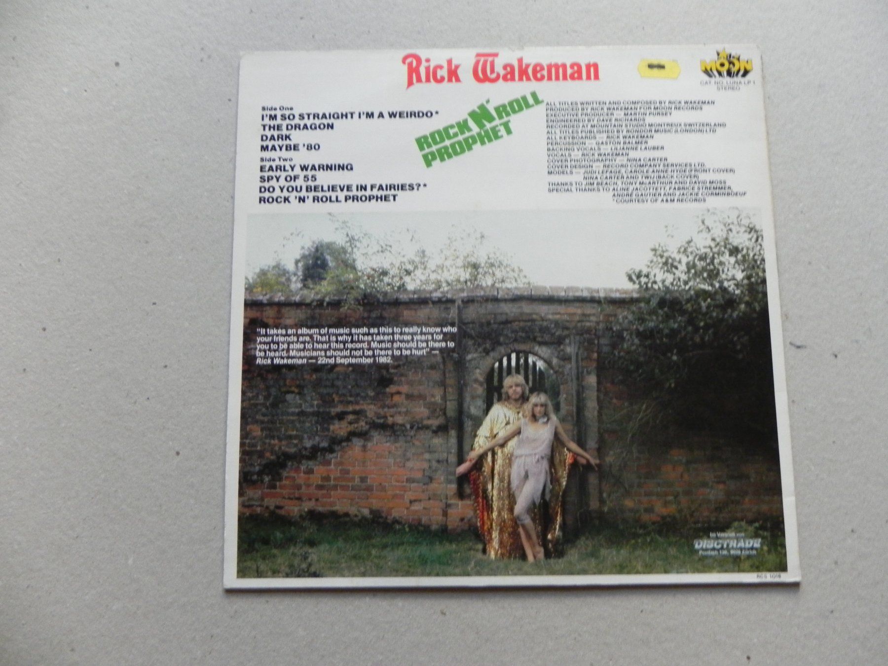 Dischi in vinile: LP brit. prog. Rock Keyboarder Rick Wakeman 1982 Prophet – Usato da Siebnen venduto da krimsie 1