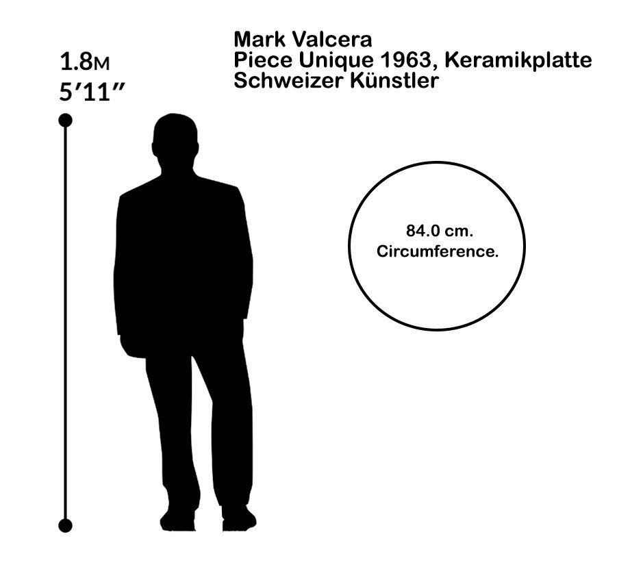 Piatti: Mark Valcera - Keramikplatte - Schweizer Künstler – Usato da Kreuzlingen venduto da ghie1968 4