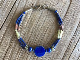 ARMBAND / ARMKETTE  LAPISLAZULI  LÄNGE 21cm