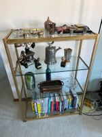 Vintage-Vitrine im Romeo-Rega-Stil – Glas & Messing
