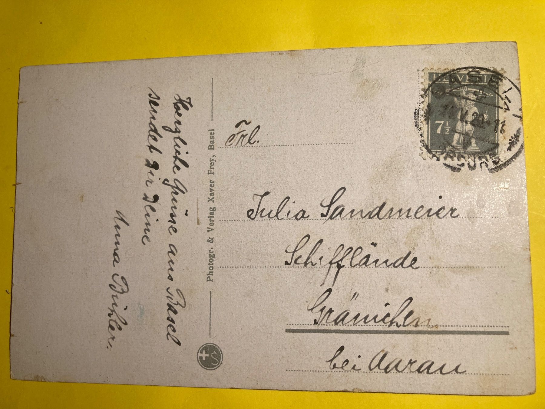 Cartes postales: 1920 301 Basel - Bundesbahnhof – D'occasion à Zürich par Chaeffeler 1