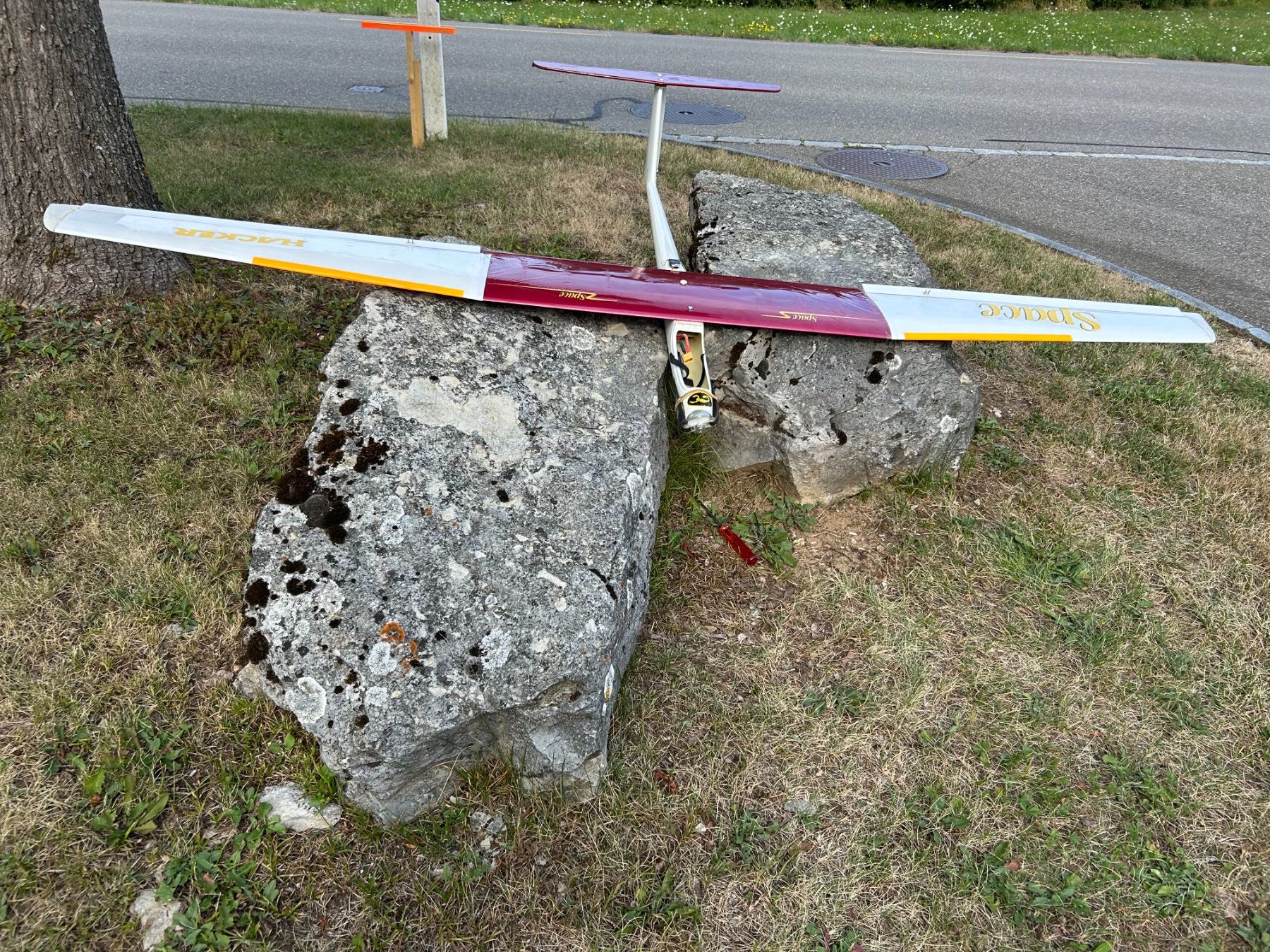 Hacker Modellismo RC: Space Segler RC-Flugzeug – Usato da Schaffhausen venduto da Gloeoenli 1
