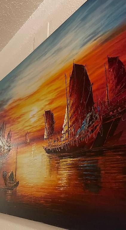 Dipinti: Großes originales Ölgemälde Hongkong – Usato da Zürich venduto da don_6qbj 2
