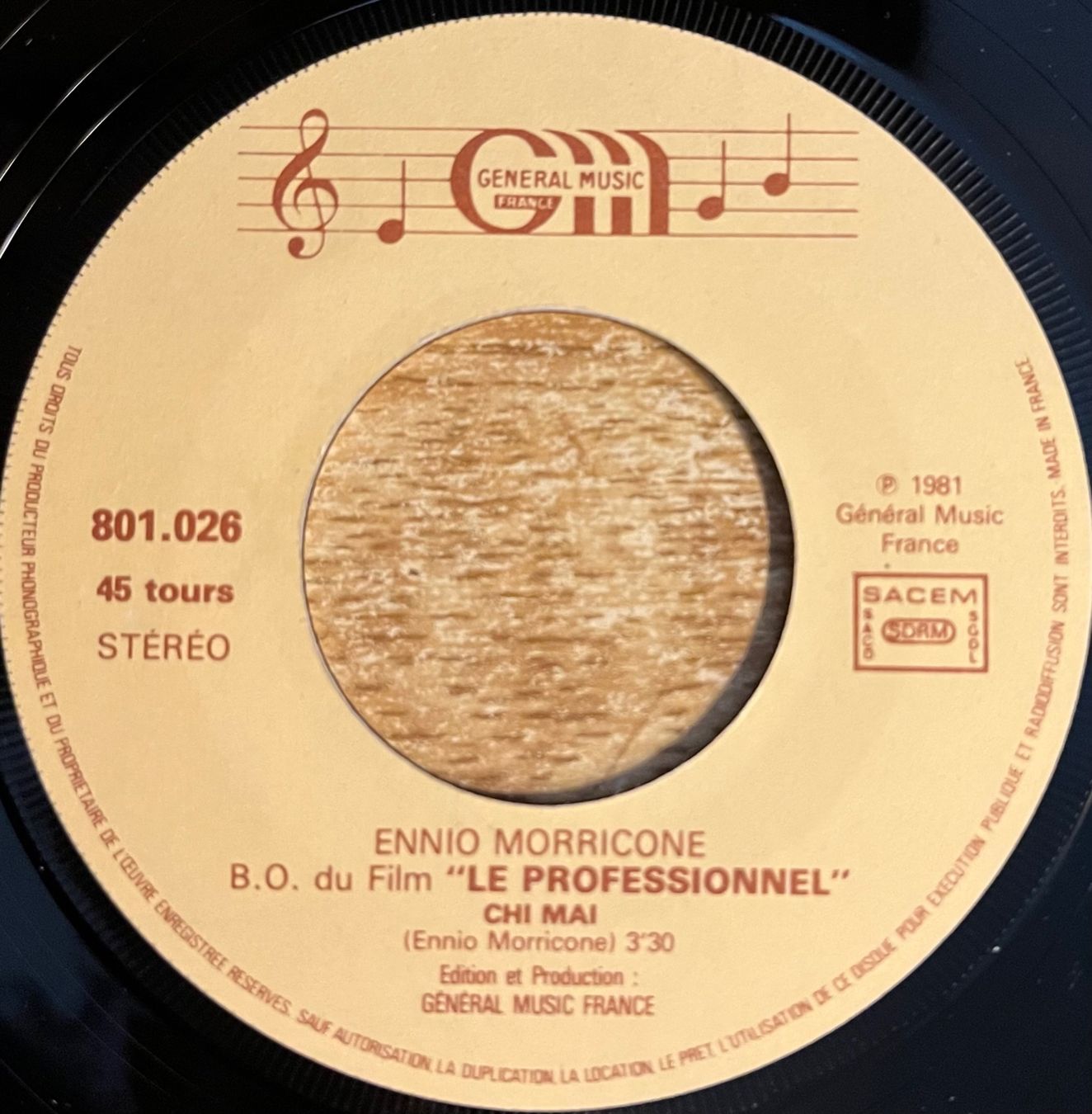 Vinyles: B.O. DU FILM LE PROFESSIONNEL – D'occasion à Bussigny par vinyl-pas-cher 2