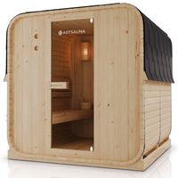 Outdoor Fasssauna BARI XL mit Ofen (8kW) - 220x185x194cm