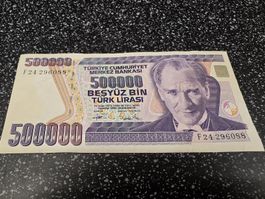 500000 Tuerkische Lira 1971 banknote guter Zustand