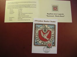 BASLER TAUBE REPLIKAT UND DOKU 170 JAHRE BASLER TAUBE 1.7.15