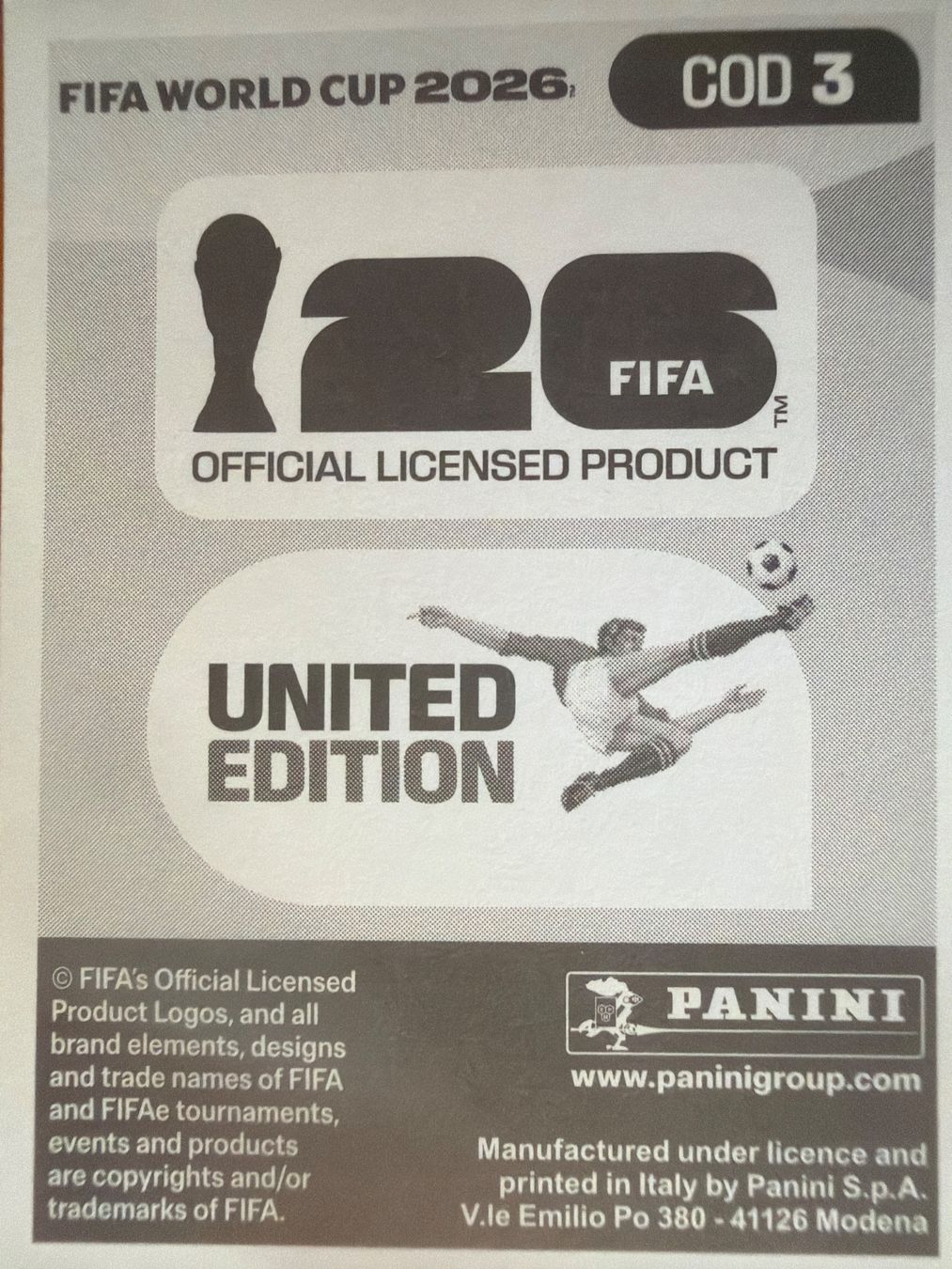 Panini Cartes à collectionner: Panini COD3 – Neuf (Voir description) à Susten par Rechnun 1