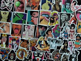 AUFKLEBER STICKERS SEXY  GIRLS  50 Stk