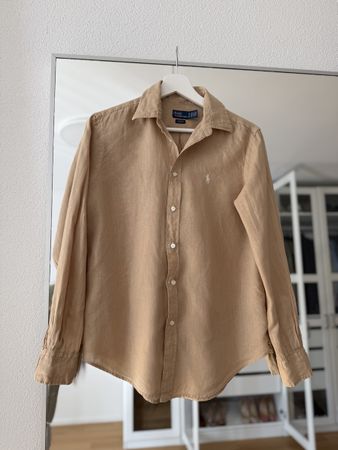 Ralph Lauren Leinenhemd Beige, Grösse XS