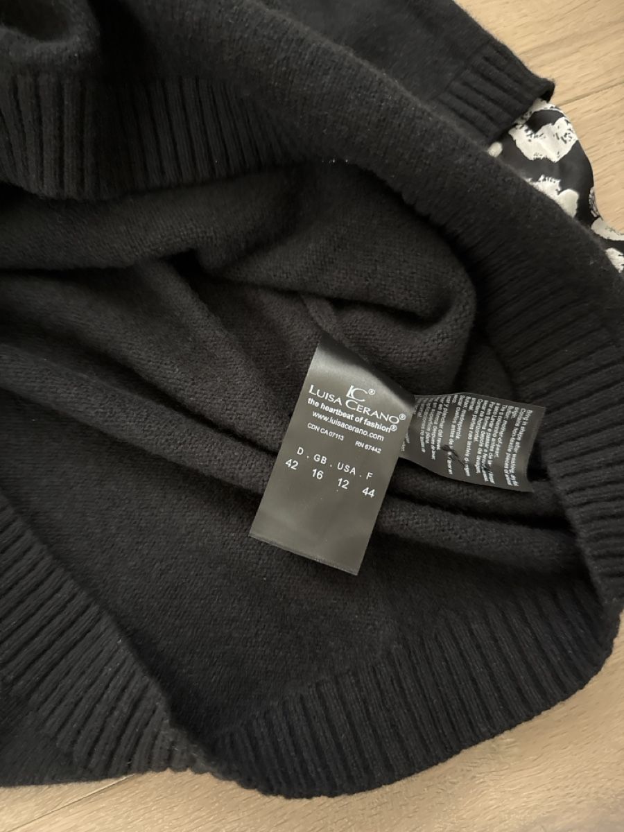Luisa Cerano Maglioni & Felpe: Luisa Cerano Strickpullover mit Hemdeinsatz, Grösse 42 – Nuovo (secondo la descrizione) da Wittinsburg venduto da redrose296 2
