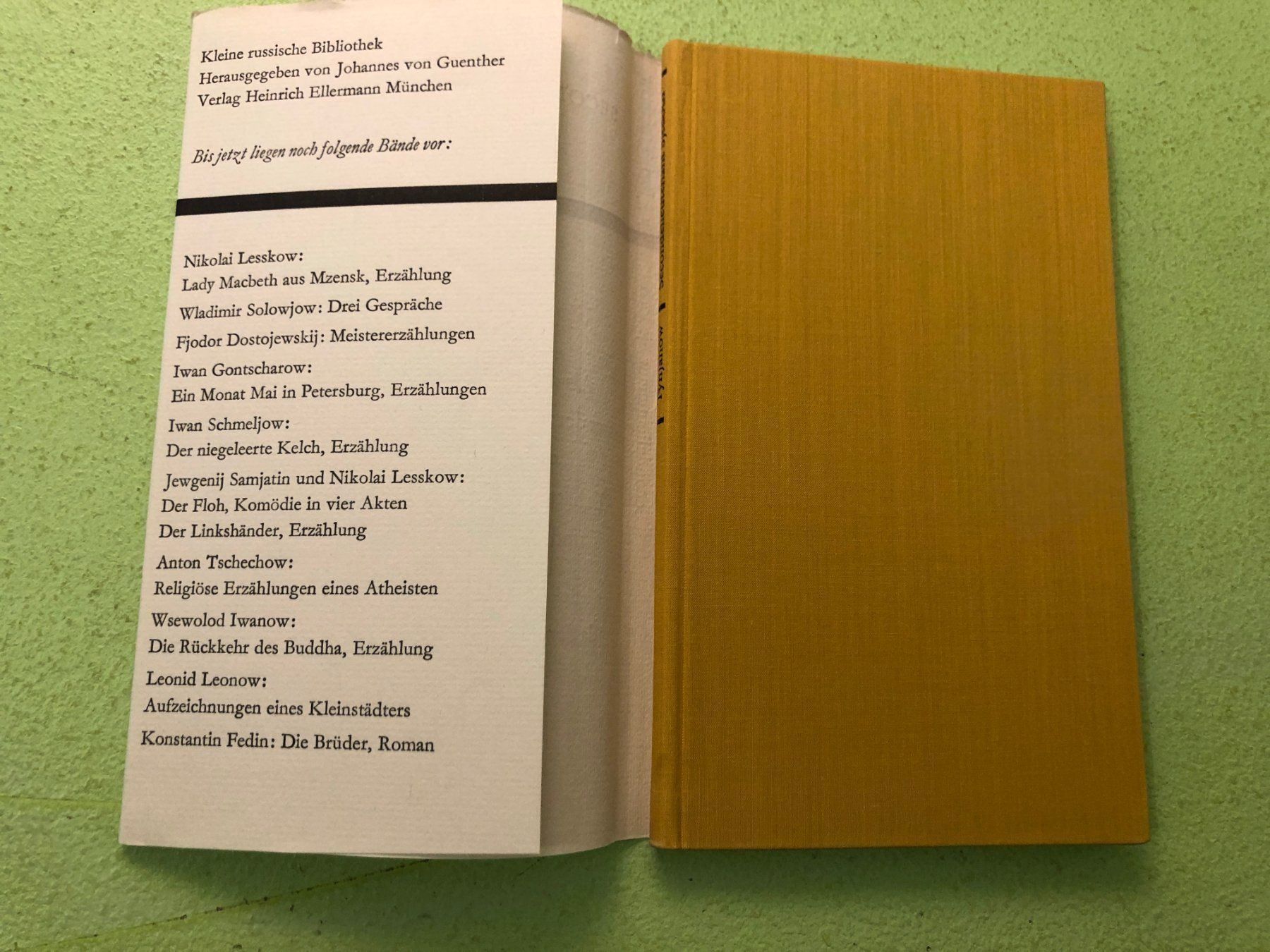 Libri: Juri Tynjanow: Secondlieutnant Sjedoch. – Usato da Zürich venduto da allp 1