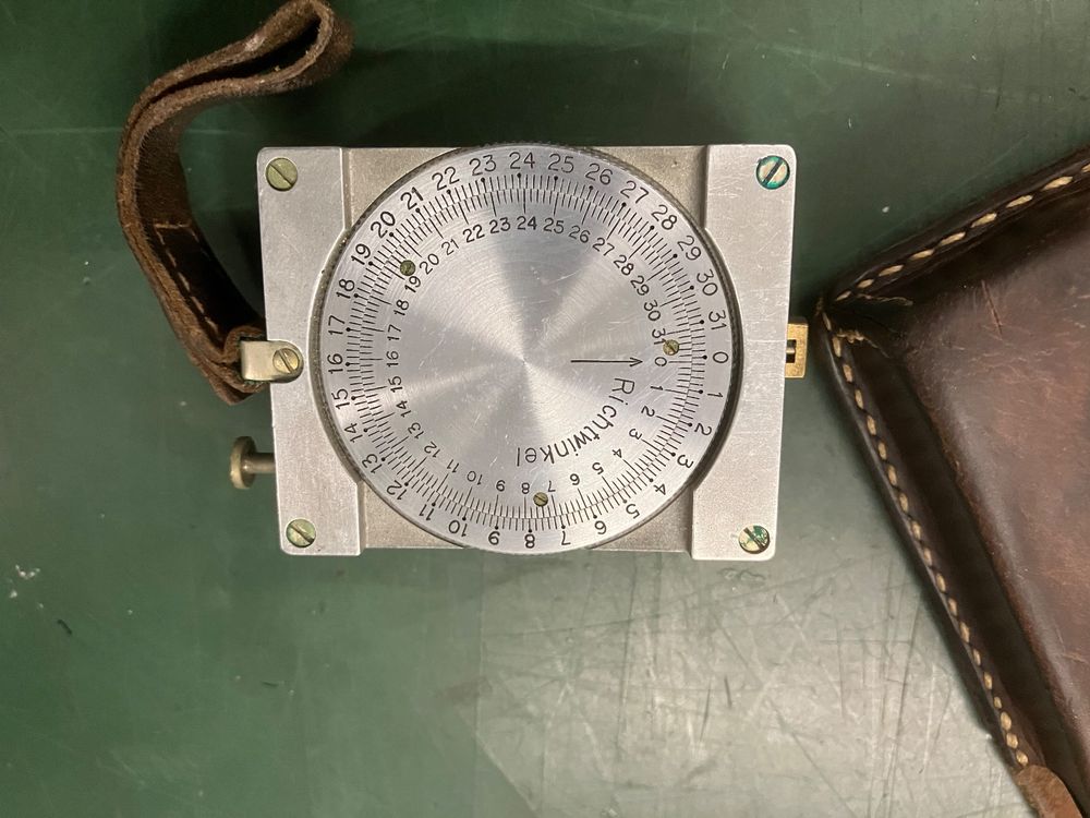 Sitometer Schweizer Armee alte Version mit Lederetui Kompass (Gebraucht ...