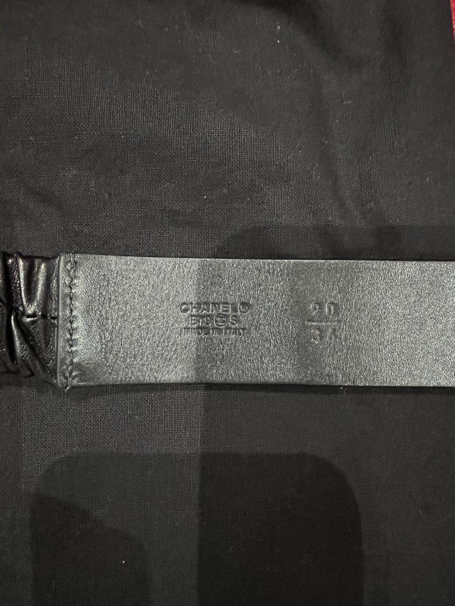 Chanel Cinture: Chanel Stretch Gürtel schwarz Gr. 90 – Usato da Kilchberg ZH venduto da Lisavivienne 7