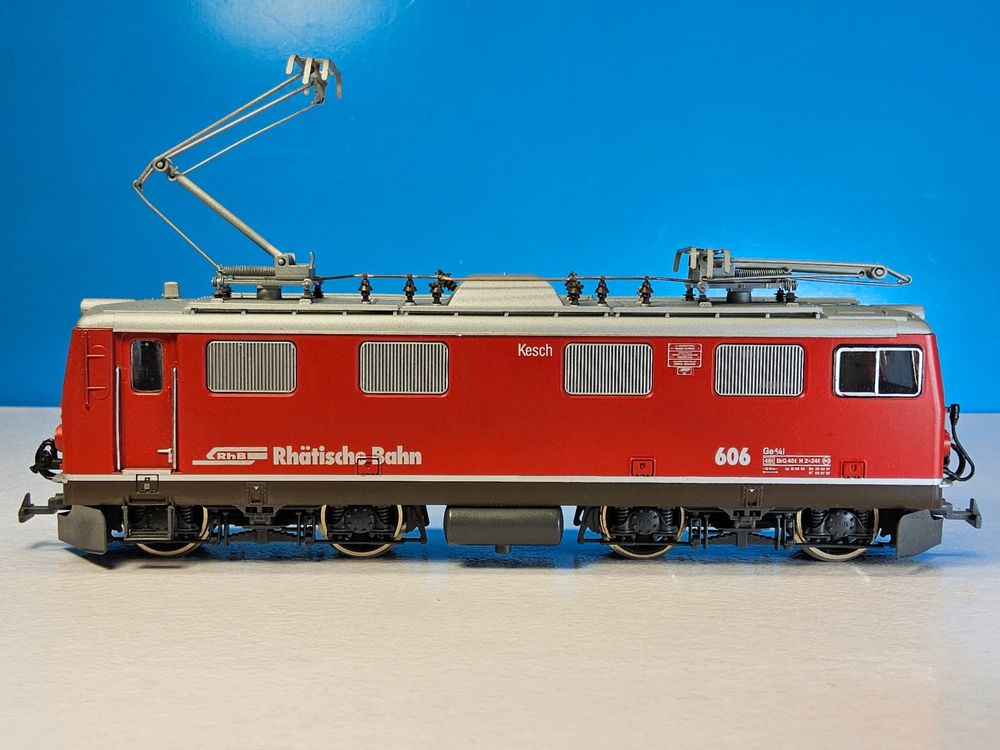 Bemo Modelleisenbahnen: Bemo 1252 119 Vitrinenmodell _ RhB E-Lok Ge 4/4 I 606 Kesch – Gebraucht aus Uerikon von Airport68 2