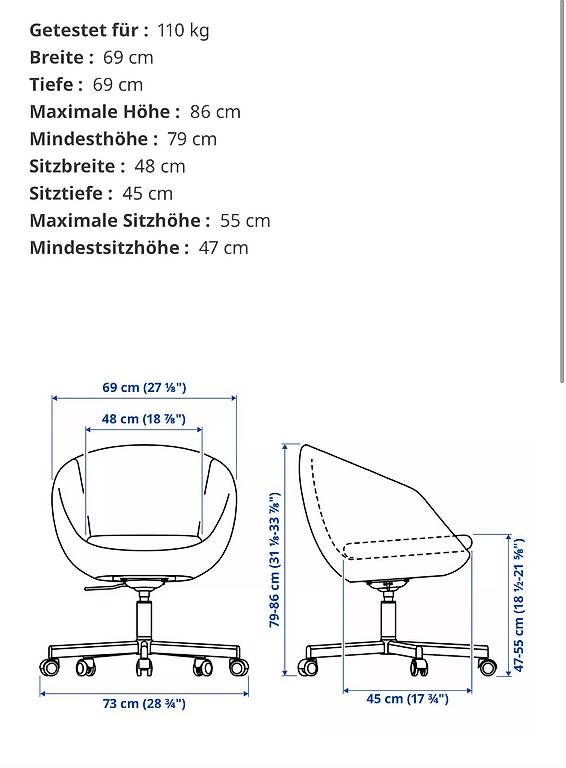 Sedie: Weisser Bürostuhl – Usato da Oberburg venduto da ver_hnk8 1