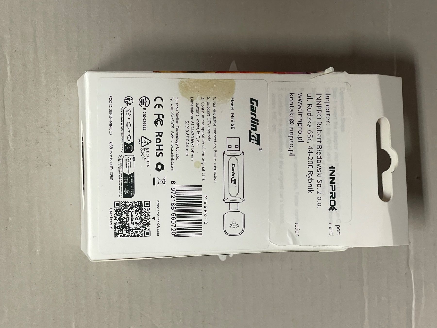 Lettore multimediale & Streamer: Carlinkit Mini SE Pro Wireless CarPlay Android Auto Adapter – Nuovo (secondo la descrizione) da Muri b. Bern venduto da AdidasCollector 5