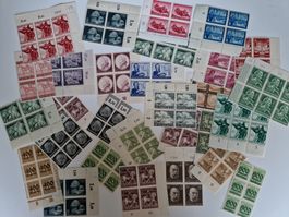 Deutsches Reich Briefmarken Viererblock Lot postfrisch